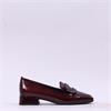 Gabor Great Low Block Heel Loafer - Mulberry Patent