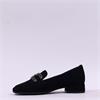Gabor Gift Block Heel Jewel Loafer - Black Suede