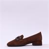 Gabor Gift Block Heel Jewel Loafer - Cognac Suede