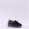 Gabor Bea Low Wedge Link Loafer - Black Patent