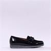Gabor Bea Low Wedge Link Loafer - Black Patent