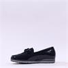Gabor Bea Low Wedge Link Loafer - Navy Patent Combi
