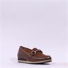 Gabor Banner Low Wedge Link Loafer - Brown Combi