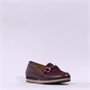 Gabor Banner Low Wedge Link Loafer - Mulberry Leather