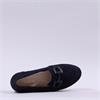 Gabor Baby Low Wedge Link Loafer - Dark Navy Suede