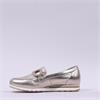Gabor Baby Low Wedge Link Loafer - Gold