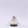Gabor Novello T Toe Retro Laced Trainer - White Beige Gold