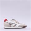 Gabor Novello T Toe Retro Laced Trainer - White Beige Gold