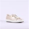Ecco Women Soft 7 Lace Trainer - White Gold