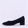 Gabor Dixie Low Heel Court Shoe - Navy Suede