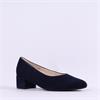 Gabor Dixie Low Heel Court Shoe - Navy Suede