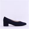 Gabor Dixie Low Heel Court Shoe - Navy Suede