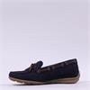 Gabor Evie Slip On Bow Tie Loafer - Navy Suede
