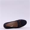 Gabor Evie Slip On Bow Tie Loafer - Navy Suede
