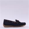 Gabor Evie Slip On Bow Tie Loafer - Navy Suede