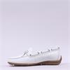 Gabor Evie Slip On Bow Tie Loafer - White Leather