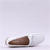 Gabor Evie Slip On Bow Tie Loafer - White Leather