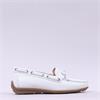 Gabor Evie Slip On Bow Tie Loafer - White Leather
