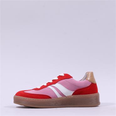 Gabor Dahma Gumsole Platform Trainer - Red Pink