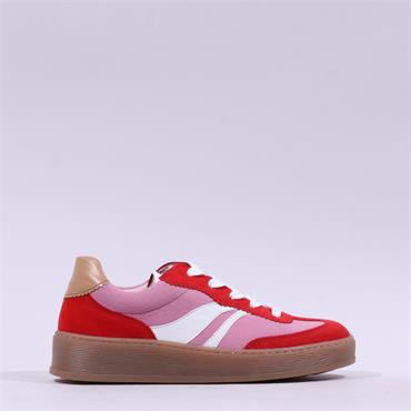 Gabor Dahma Gumsole Platform Trainer - Red Pink