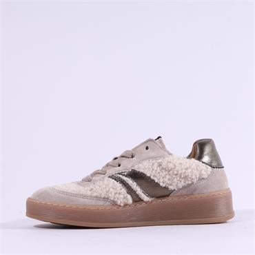 Gabor Dahma Gumsole Platform Trainer - Taupe Teddy