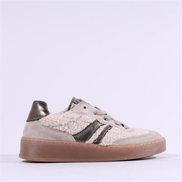 Gabor Dahma Gumsole Platform Trainer - Taupe Teddy
