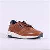 S.Oliver Men Martin Lace Leather Trainer - Cognac