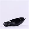 Gabor Editor Slingback Court Shoe - Black Patent