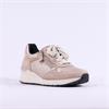 Gabor Louisina Wedge Sidezip Trainer - Beige Metallic
