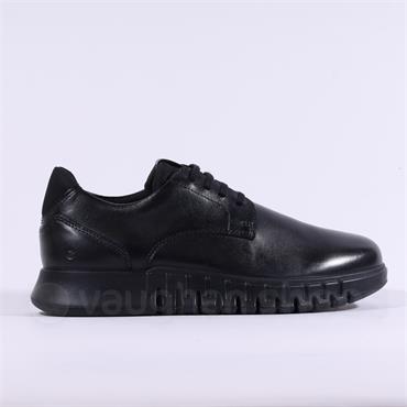 Ecco Men Gruuv Studio Laced Shoe - Black