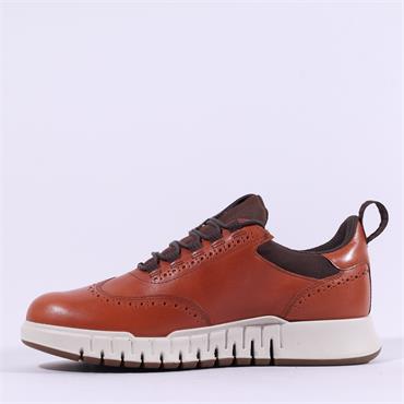 Ecco Men Gruuv Studio Gore Tex Wingtip - Cognac