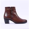 Gabor Ela Block Heel Rope Ankle Boot - Cognac Leather
