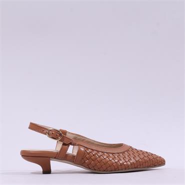 Gabor Attlee Kitten Heel Slingback - Nougat