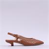 Gabor Attlee Kitten Heel Slingback - Nougat