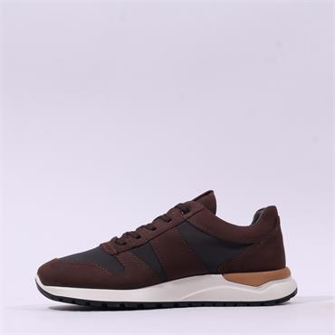 Ecco Men Astir Neo Lace Up Trainer - Brown Combi