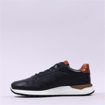 Ecco Men Astir Neo Low Cut Trainer - Black Leather