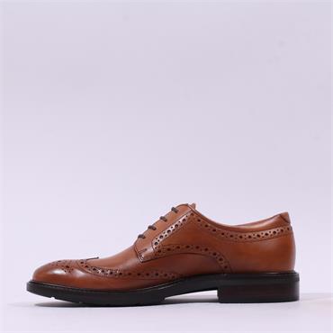 Ecco Men Metropole Prague Wingtip Brogue - Tan