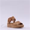 Gabor Andre Ring Buckle Layered Sandal - Camel Suede