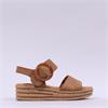 Gabor Andre Ring Buckle Layered Sandal - Camel Suede