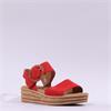Gabor Andre Ring Buckle Layered Sandal - Chilli Red