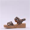 Gabor Andre Ring Buckle Layered Sandal - Leopard Print