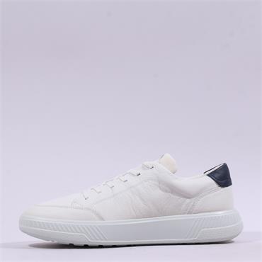 Ecco Men Move Laced Casual Trainer - White Navy