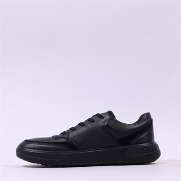 Ecco Men Move Laced Casual Shoe - Black