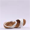 Gabor Affection Buckle Layered Sandal - Off White Leather