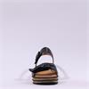 Gabor Affection Buckle Layered Sandal - Black Leather