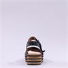 Gabor Affection Buckle Layered Sandal - Black Leather