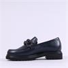 Gabor Florida Platform Slip On Loafer - Navy Leather