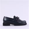 Gabor Florida Platform Slip On Loafer - Navy Leather
