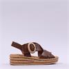 Gabor Auckland Layer Cross Wedge Sandal - Cognac Leather