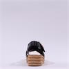 Gabor Auckland Layer Cross Wedge Sandal - Black Leather
